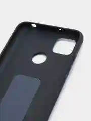Темно-синий чехол Xiaomi Redmi 9C, 9C NFC, 10A, Редми 9С (НФС), 10А силиконовый под кожу с подставкой