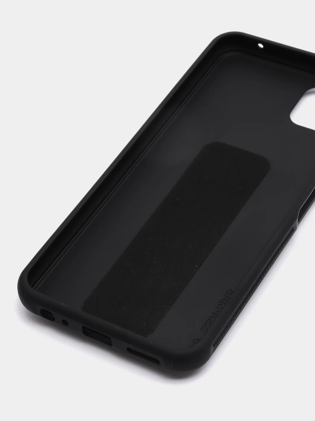 Черный чехол Samsung Galaxy A22s / A22 5G, Галакси А22с / А22 силиконовый под кожу с подставкой