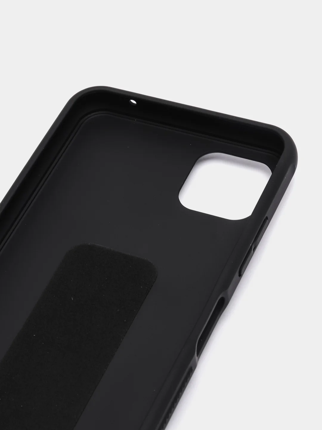 Черный чехол Samsung Galaxy A22s / A22 5G, Галакси А22с / А22 силиконовый под кожу с подставкой