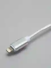 Серебряный кабель для зарядки Type C, 2 метра, голубой