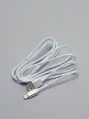 Серебряный кабель для зарядки Type C, 2 метра, голубой