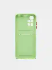 Салатовый чехол с отделением для пластиковой карты XIAOMI REDMI 10