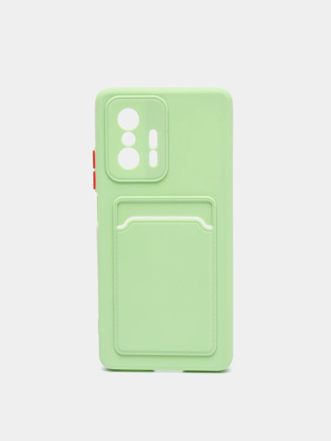 Салатовый чехол с отделением для пластиковой карты XIAOMI 11T / XIAOMI 11T pro