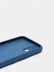 Синий чехол для Realme C20 / C11 2021 с бархатом внутри и защитой камеры