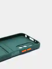 Зеленый чехол с отделением для пластиковой карты XIAOMI REDMI 10