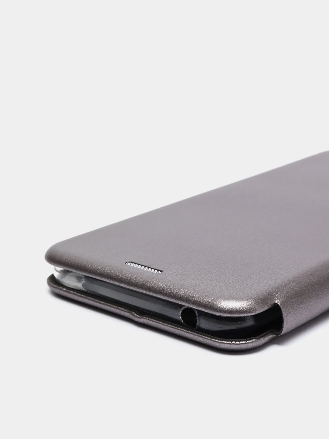 Серый чехол книжка Xiaomi Redmi 10C