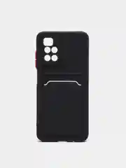 Черный чехол с отделением для пластиковой карты XIAOMI REDMI 10