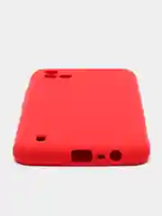 Красный чехол для Realme C20 / C11 2021 с бархатом внутри и защитой камеры