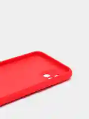 Красный чехол для Realme C20 / C11 2021 с бархатом внутри и защитой камеры
