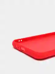 Красный чехол для Realme C20 / C11 2021 с бархатом внутри и защитой камеры