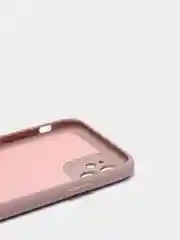 Бежевый чехол для iPhone 11, 12 с бархатной подкладкой с картинкой / рисунком