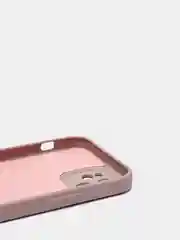Бежевый чехол для iPhone 11, 12 с бархатной подкладкой с картинкой / рисунком