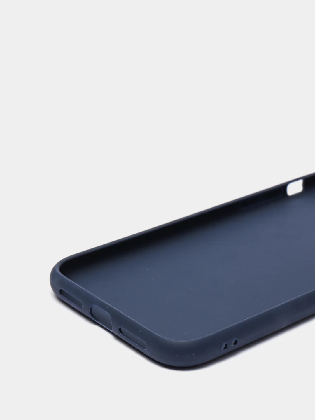 Синий чехол силиконовая накладка Apple Iphone 11
