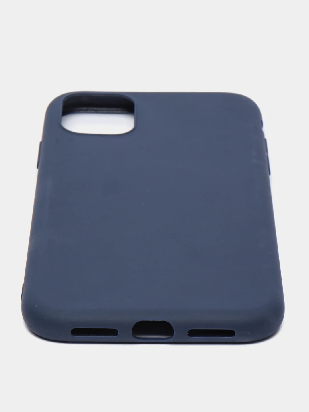 Синий чехол силиконовая накладка Apple Iphone 11