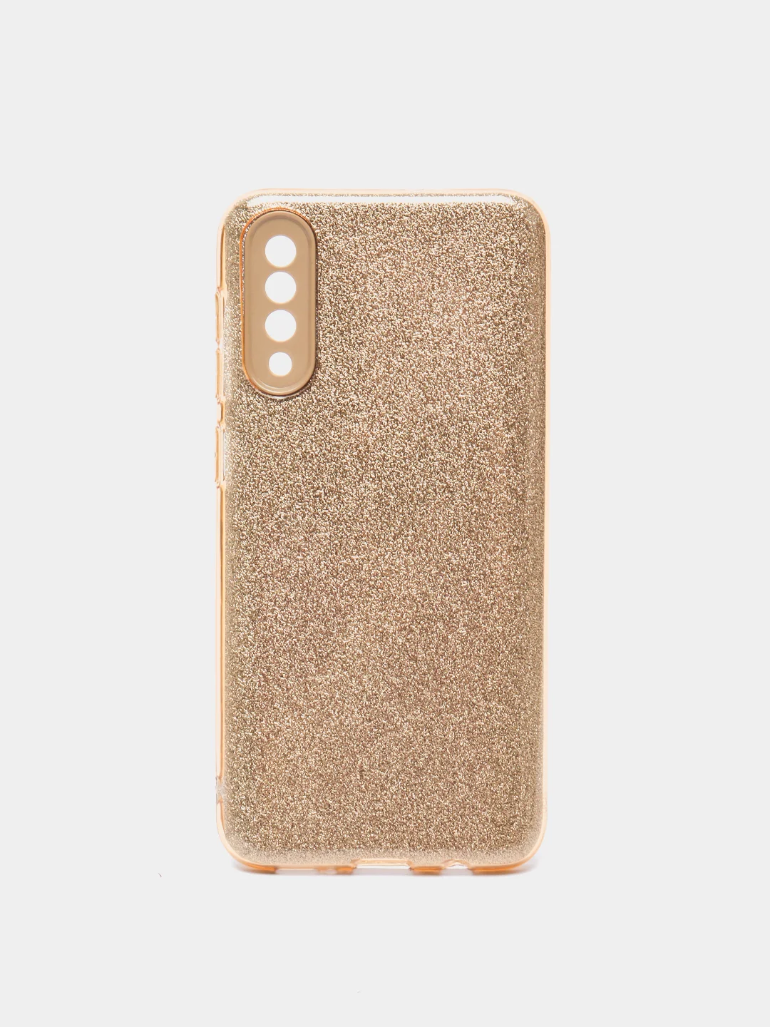 Золотой чехол Samsung Galaxy A50 / A50s / A30s блестящий сияющий с защитой камеры