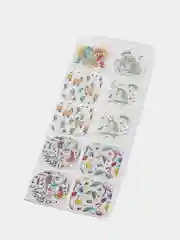 Светло-жёлтый 3d объемные наклейки, стикеры на телефон