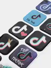 Светло-оранжевый 3d объемные наклейки, стикеры на телефон