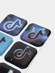 Светло-оранжевый 3d объемные наклейки, стикеры на телефон