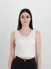Белый топ женский, спортивный
