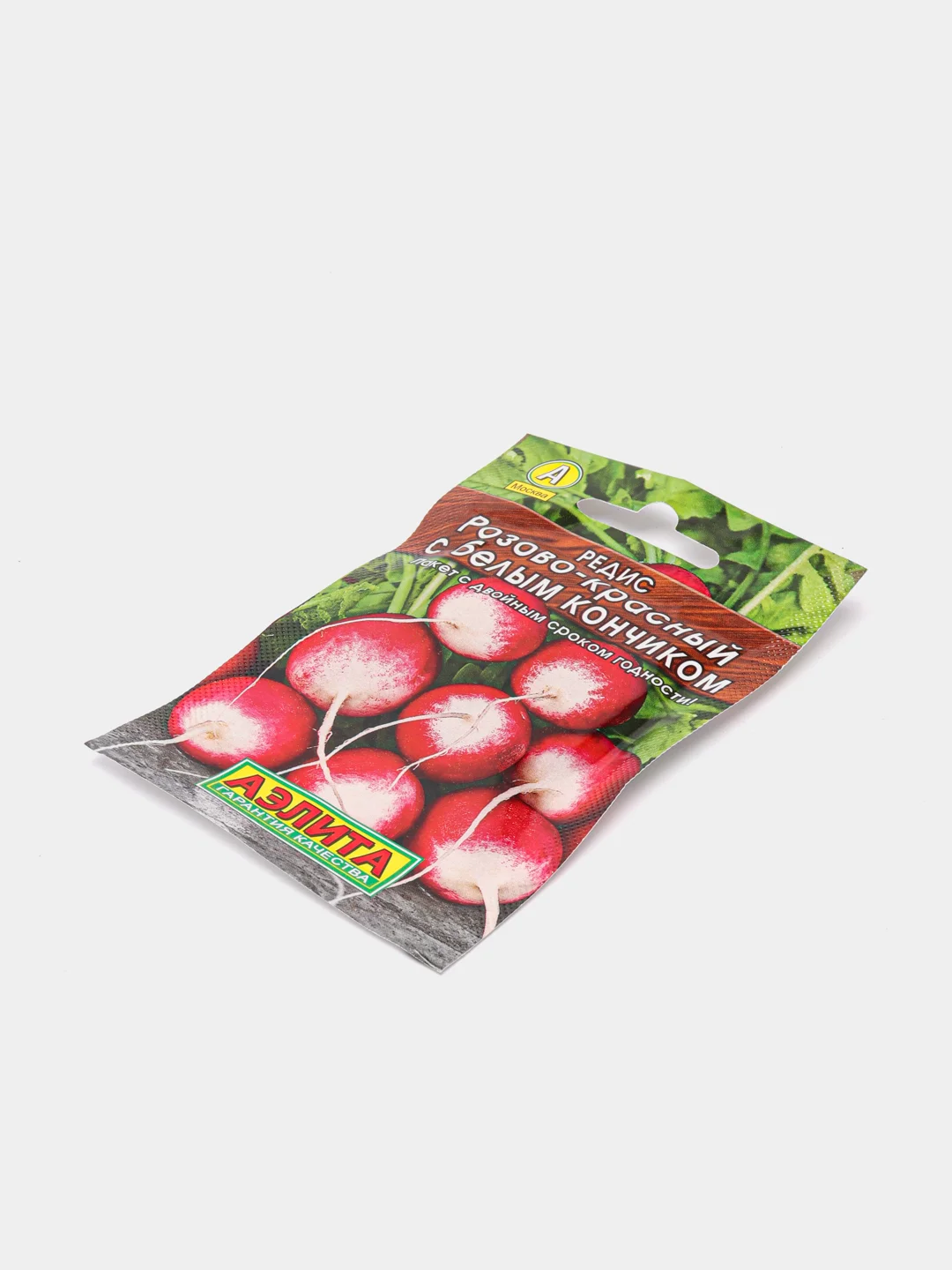 Семена Редис Розово-красный с белым кончиком