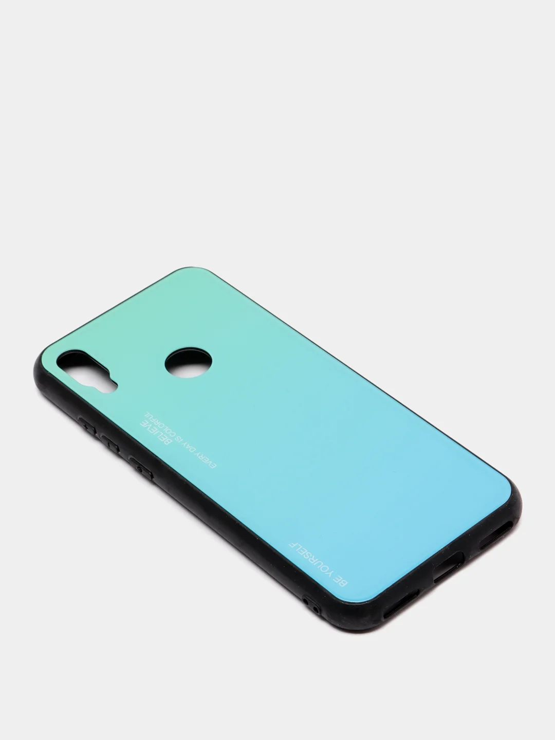 Бирюзовый градиентный чехол из закалённого стекла для Honor Huawei 8A,8X,9X,10I,10LITE,P20,P30,8S,Y5