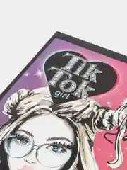 Алый тетрадь 48 листов в  клетку TIK TOK GIRL