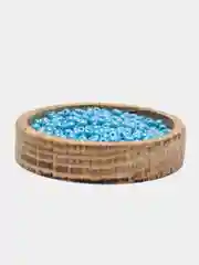 Синий меланж чешский бисер Preciosa 10/0, Opaque sfinx, 10 и 50 грамм