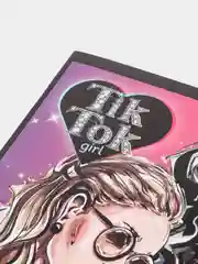 Багровый тетрадь 48 листов в  клетку TIK TOK GIRL