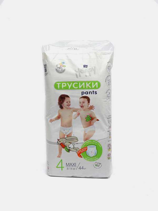 Подгузники-трусики Bella Baby happy Maxi, размер 4, 8-14 кг, 44 штуки