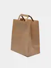 Пакет бумажный, крафт, с плоскими ручками, 24 х 14 х 28