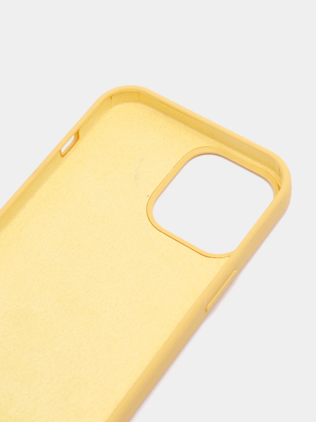 Желтый чехол для iPhone 13 Pro Max 6.7" Silicone Case закрытый низ с логотипом