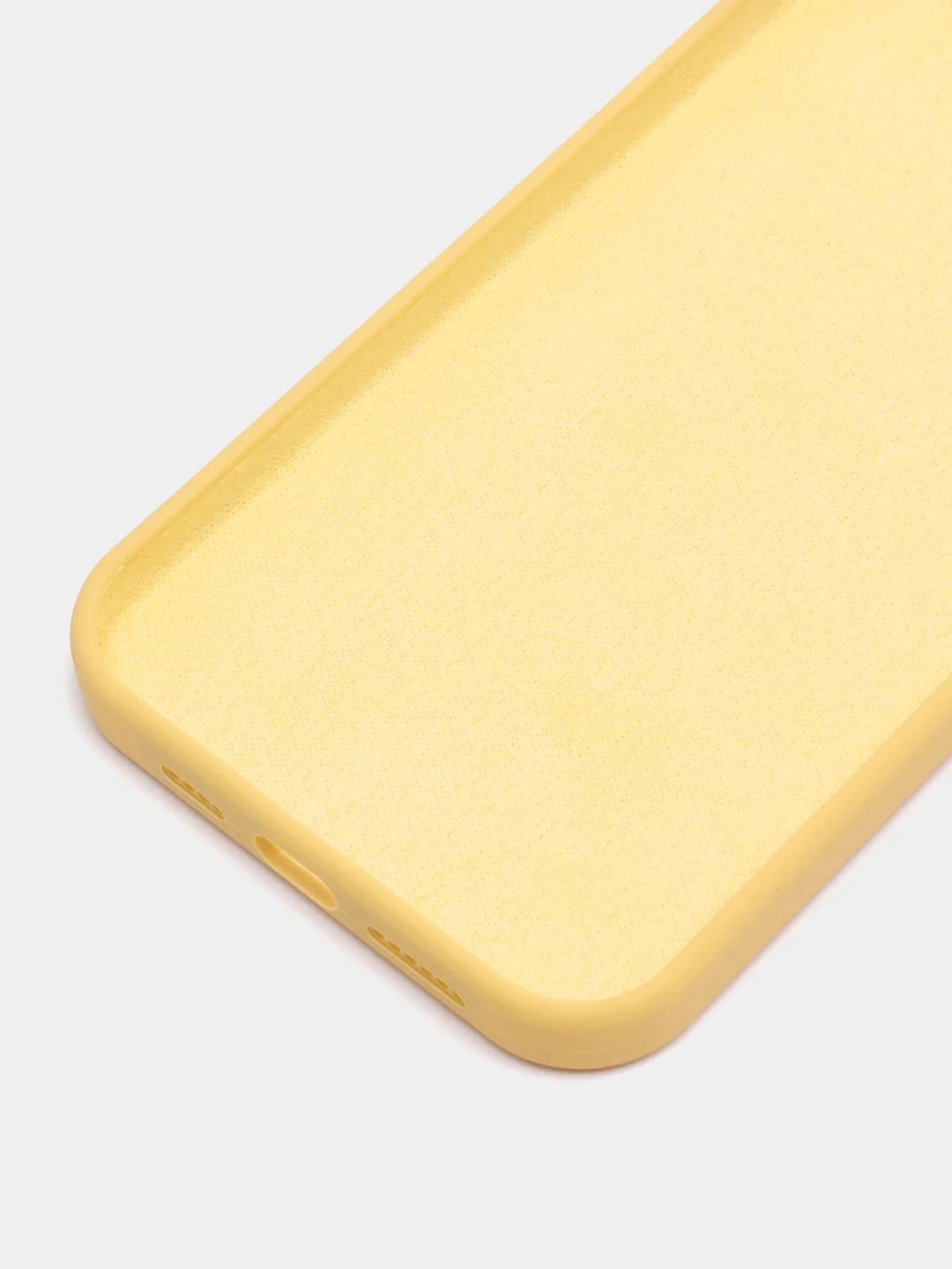 Желтый чехол для iPhone 13 Pro Max 6.7" Silicone Case закрытый низ с логотипом