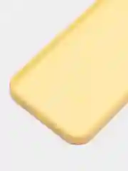 Желтый чехол для iPhone 13 Pro Max 6.7" Silicone Case закрытый низ с логотипом