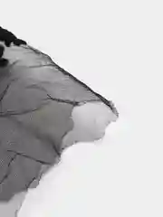 Черный кружево с жемчугом, 1 м
