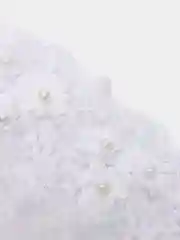 Белый кружево с жемчугом, 1 м