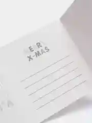 Желтый новогодняя открытка с конвертом