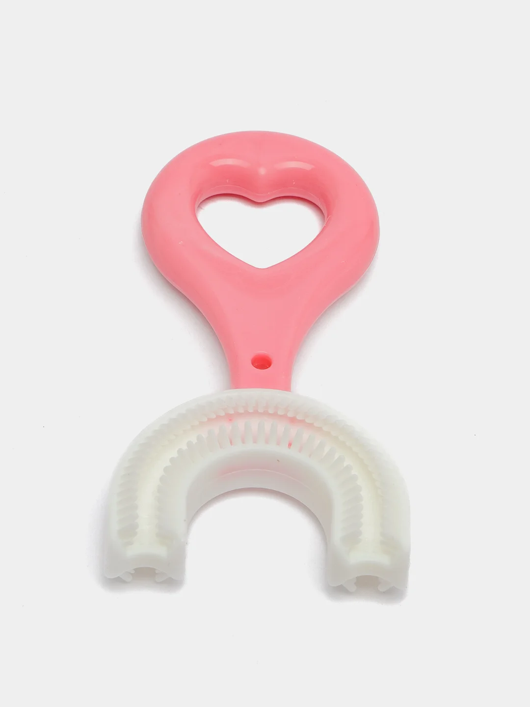 Розовый щетка зубная Body Smile детская, силиконовая, U-образная, красная, синяя