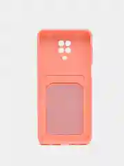 Коралловый wallet Чехол с карманом для карт Xiaomi Redmi 9A, 9C, Note 9 Pro, Note 9S, Mi 11 Lite