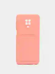 Коралловый wallet Чехол с карманом для карт Xiaomi Redmi 9A, 9C, Note 9 Pro, Note 9S, Mi 11 Lite