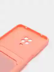 Коралловый wallet Чехол с карманом для карт Xiaomi Redmi 9A, 9C, Note 9 Pro, Note 9S, Mi 11 Lite