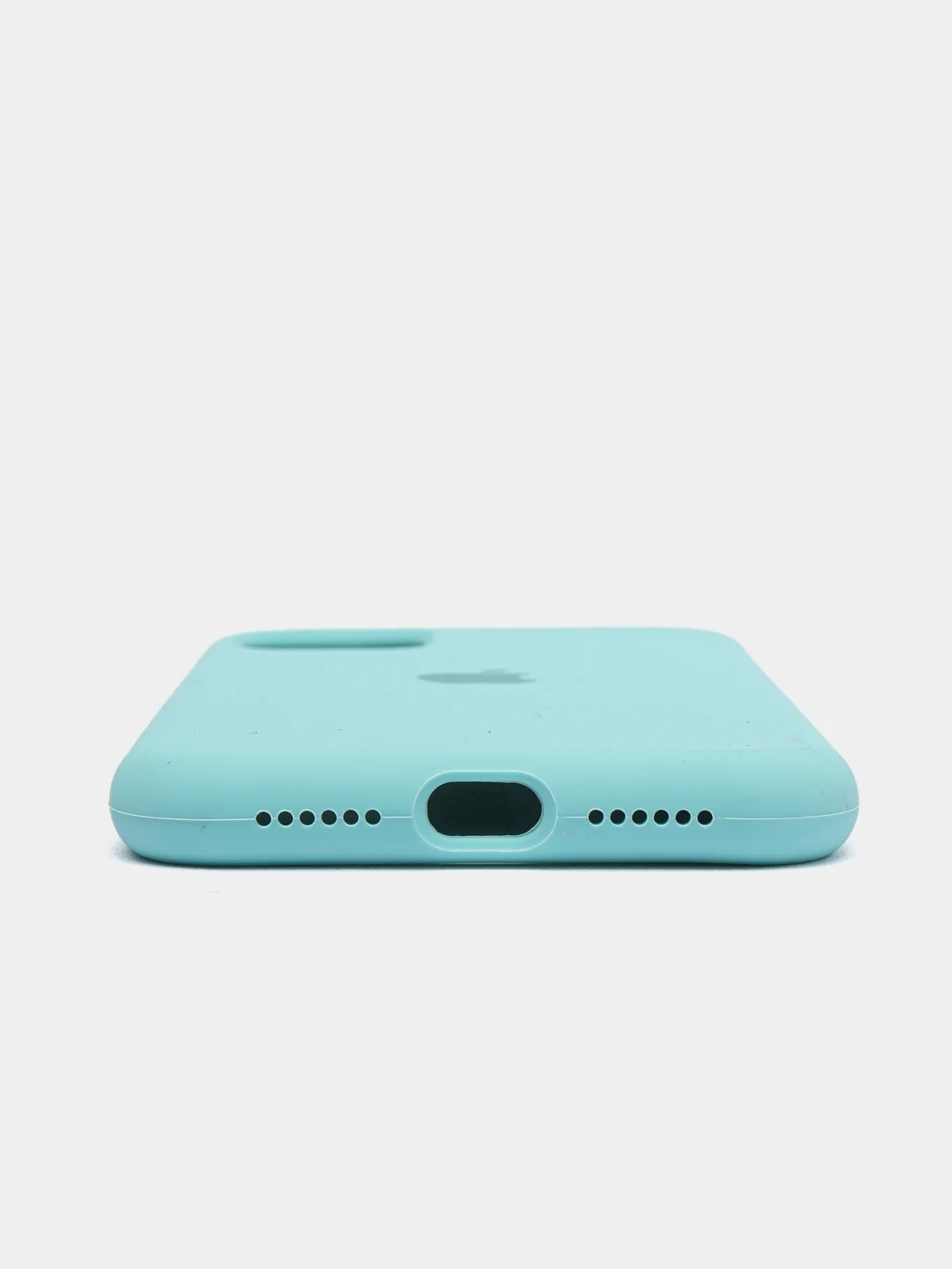 Бирюзовый чехол Silicone Case для iPhone 11 с закрытым низом