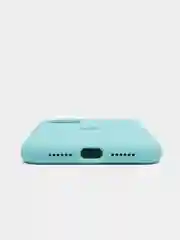 Бирюзовый чехол Silicone Case для iPhone 11 с закрытым низом