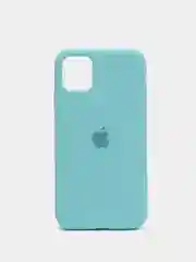 Бирюзовый чехол Silicone Case для iPhone 11 с закрытым низом