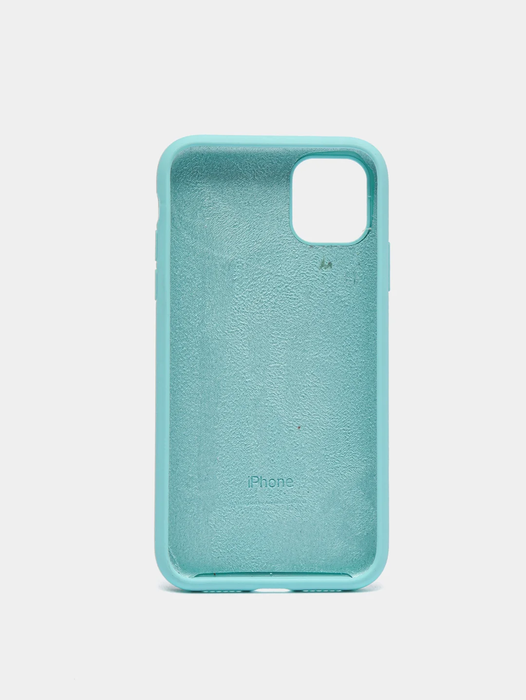 Бирюзовый чехол Silicone Case для iPhone 11 с закрытым низом