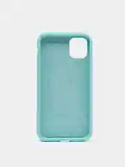 Бирюзовый чехол Silicone Case для iPhone 11 с закрытым низом