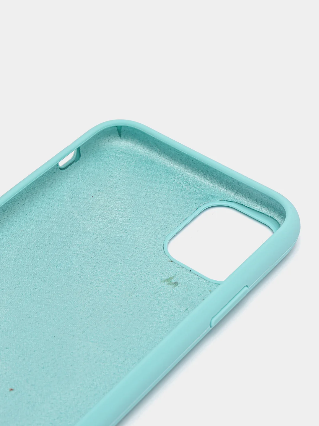Бирюзовый чехол Silicone Case для iPhone 11 с закрытым низом