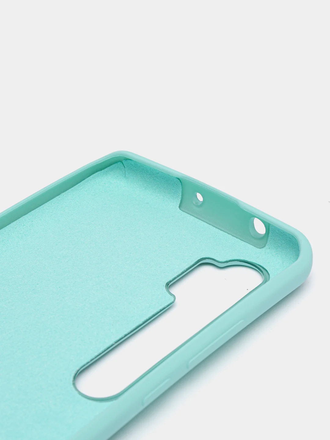 Бирюзовый чехол силиконовый Silicone Cover Case для Xiaomi Mi CC9 Pro, Note 10