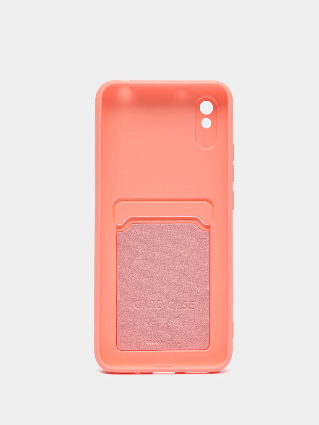 Коралловый wallet Чехол с карманом для карт Xiaomi Redmi 9A, 9C, Note 9 Pro, Note 9S, Mi 11 Lite