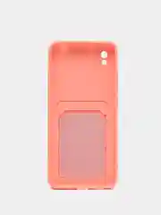 Коралловый wallet Чехол с карманом для карт Xiaomi Redmi 9A, 9C, Note 9 Pro, Note 9S, Mi 11 Lite