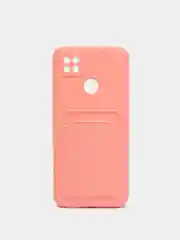 Коралловый wallet Чехол с карманом для карт Xiaomi Redmi 9A, 9C, Note 9 Pro, Note 9S, Mi 11 Lite